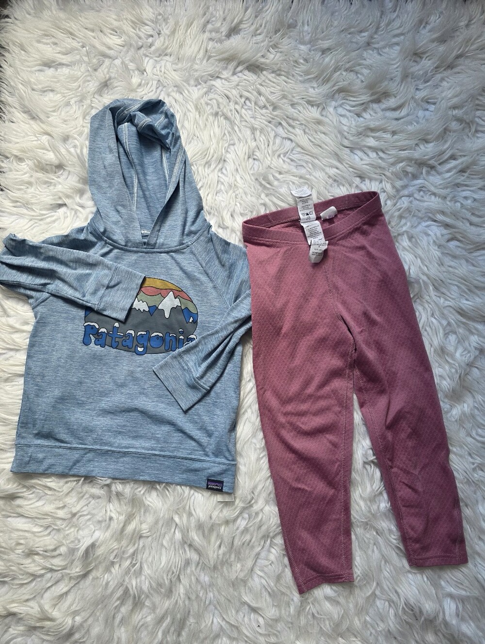 Patagonia Girls' Blue Hooded Pullover